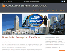 Tablet Screenshot of domiciliationentreprisecasablanca.com